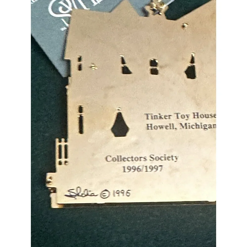 Rare Sheila's Historical Ornament Collection Tinker Toy House -‎ Howell MI Boxed